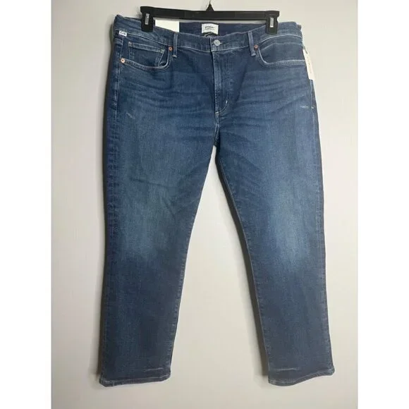 CITIZENS OF HUMANITY Ella Mid Rise Slim Crop Jeans in Sky Lantern Size 33 NWT